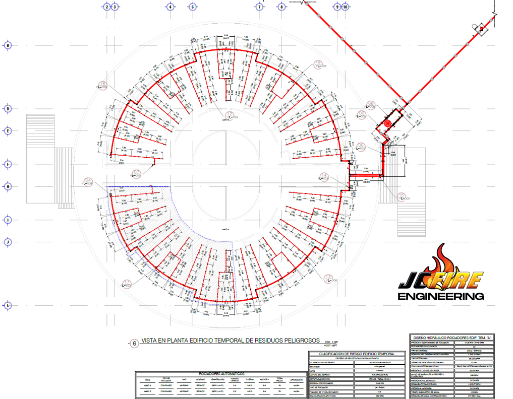 Vista Planta Edificio Temporal de Residuos Peligrosos
